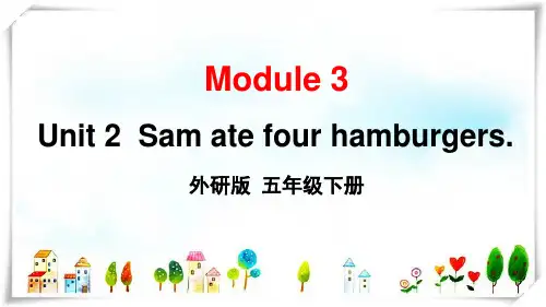 外研社(三起)小学英语五年级下册Unit 2[3] 课件