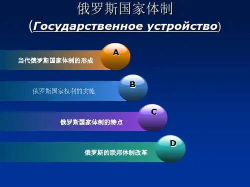 俄罗斯国家体制