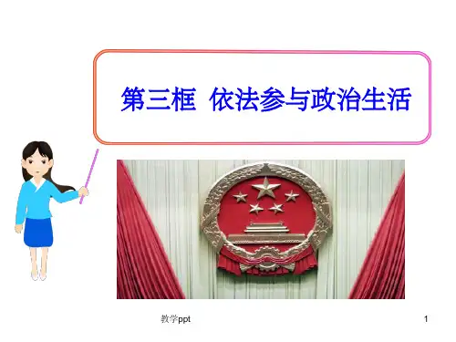 第三框依法参与政治生活人教实验版