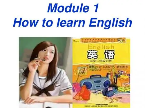 2013年新教材外研版八年级上Module1整体模块课件ppt