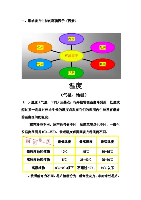 影响花卉生长的环境因子