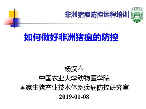 如何做好非洲猪瘟的防控