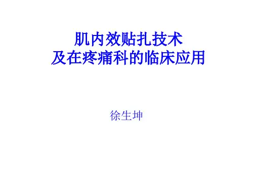 肌内效贴扎技术