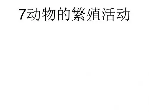 7动物的繁殖