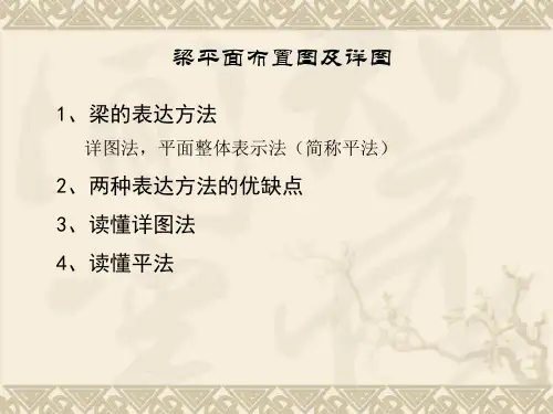 梁平面布置图及详图
