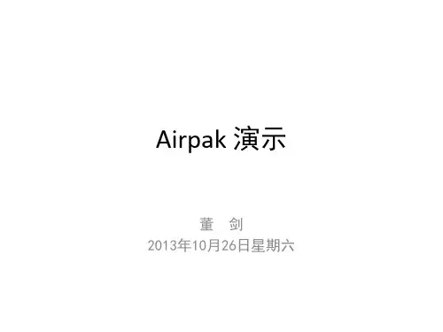 Airpak使用简介