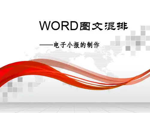 WORD图文混排ppt课件