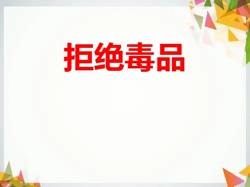 《拒绝毒品》PPT-完美版
