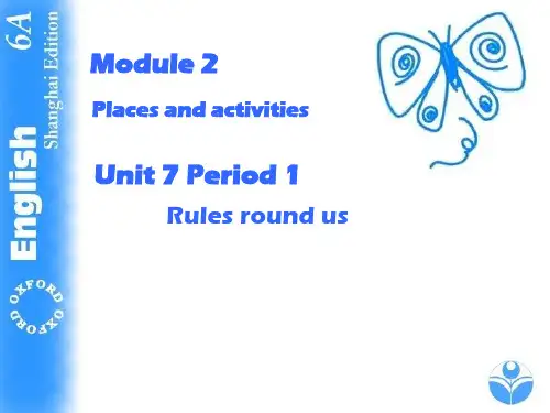 牛津上海英语六年级上册 Unit7Period 1 (共21张PPT)