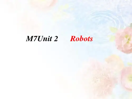 最新人教版选修7Unit2 Robots Language points公开课课件