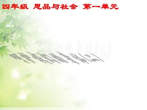 人教版小学四年级品德与社会《呵护我们的身体》优质教学课件