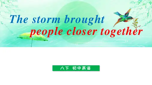 2021年初中英语八年级下册《The storm brought》教学PPT课件