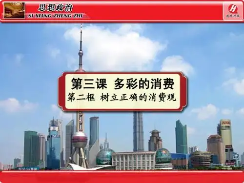 思想政治①必修3.2《树立正确的消费观》PPT课件