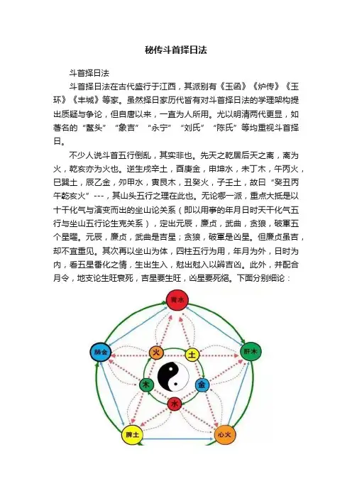 秘传斗首择日法