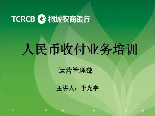 人民币收付业务培训