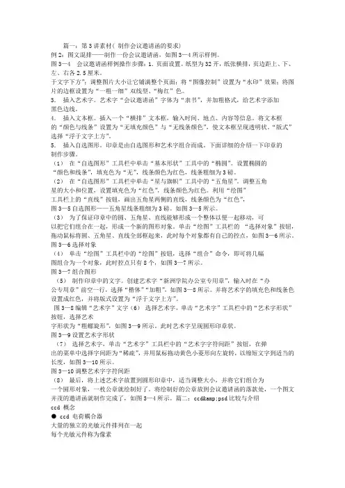邀请函PSD