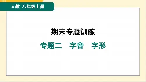 2024年部编版八年级上册语文期末复习专题二字音、字形