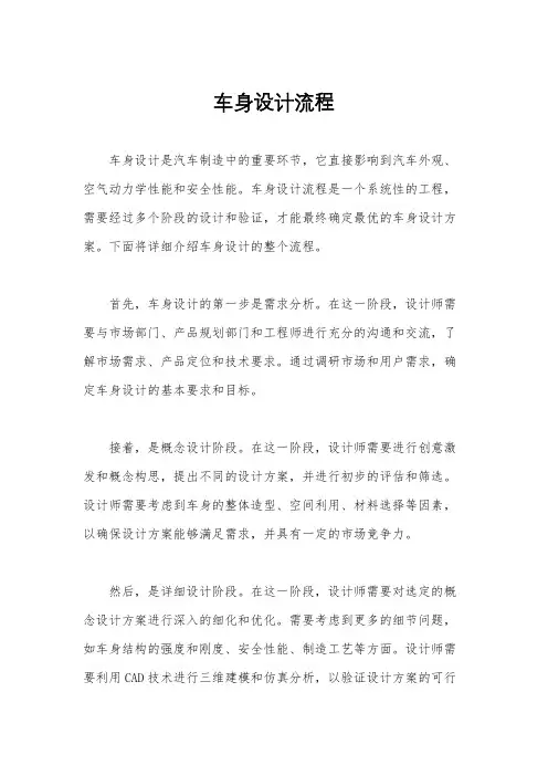 车身设计流程