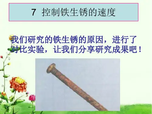 教科版科学六年级下册《_控制铁生锈的速度》.ppt