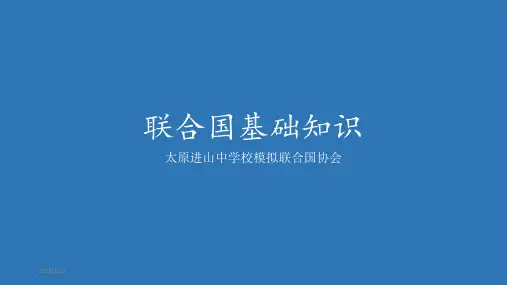 联合国基础知识PPT课件