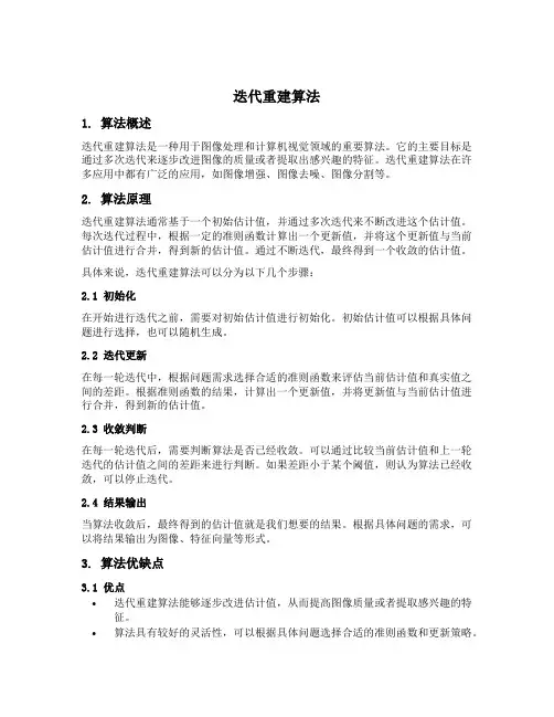迭代重建算法