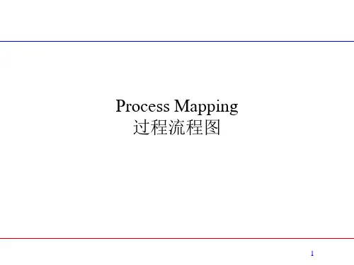 Process Mapping 过程流程图