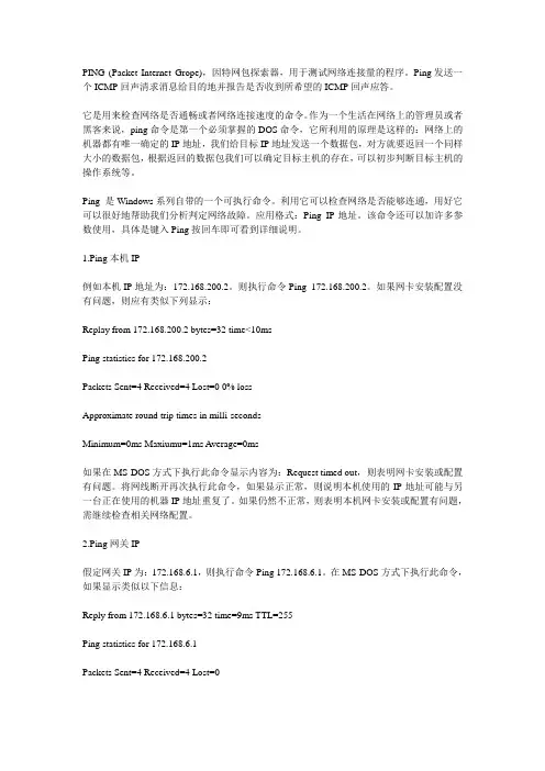 PING命令