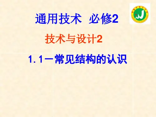 高中通用技术11常见结构的认识(公开课)5PPT课件