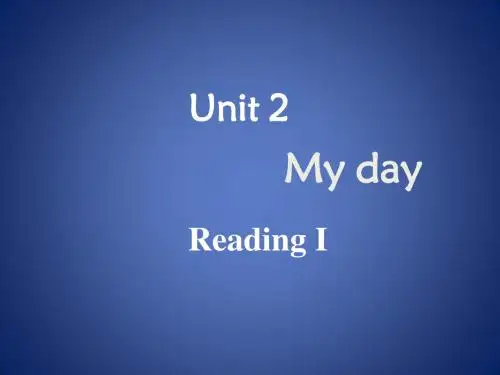 Unit 2《My day》课件13(11页)(牛津译林版七年级上)