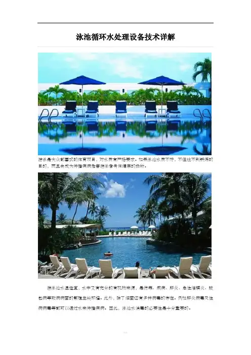 泳池循环水处理设备技术详解