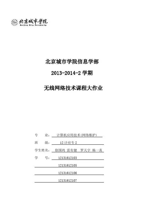 无线网络技术大作业