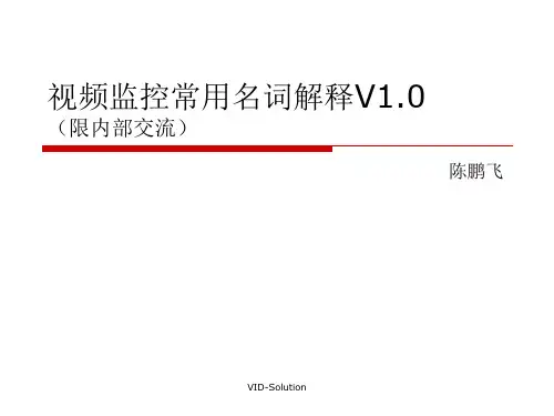视频监控常用名词解释