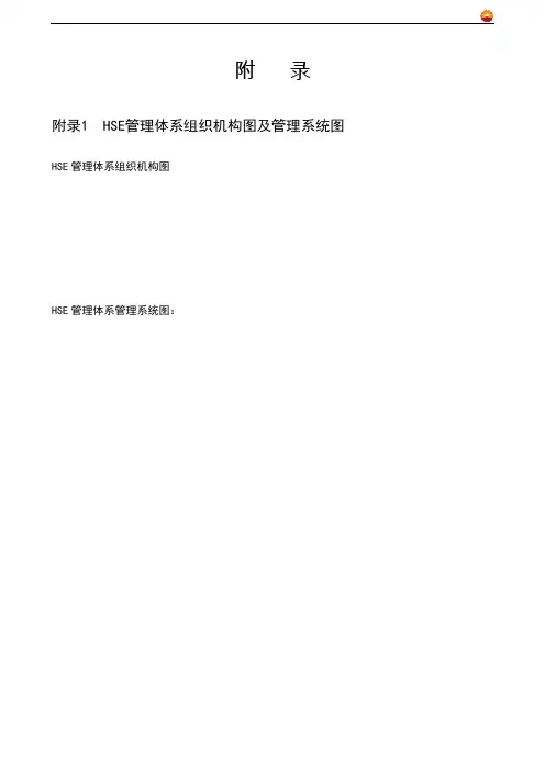 HSE管理体系手册附件