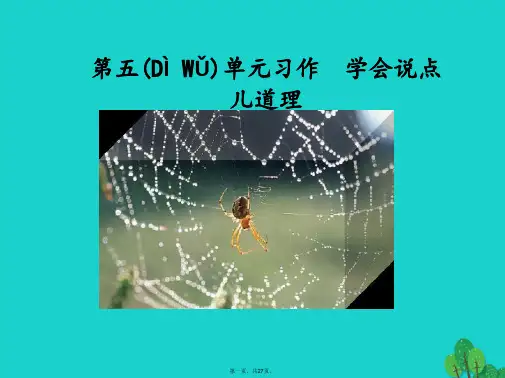 八年级语文上册第五单元写作课件新人教版