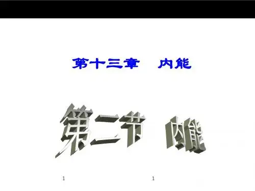 九年级物理：13.2《内能》ppt课件
