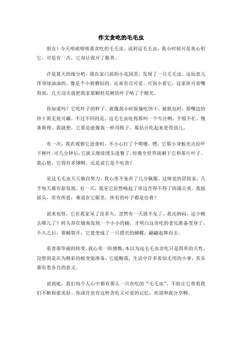 作文贪吃的毛毛虫