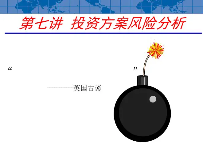 第7章投资方案经济评价与风险(2)