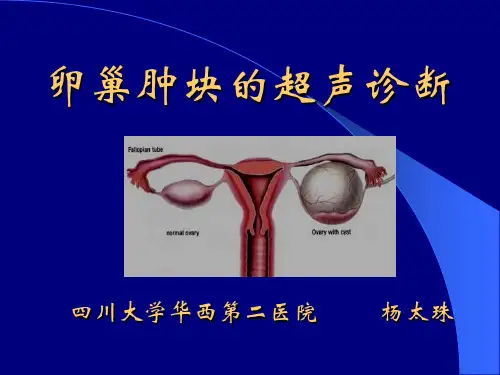 卵巢肿块的超声诊断杨太珠华西