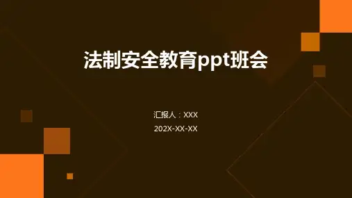 法制安全教育ppt课件班会大学生
