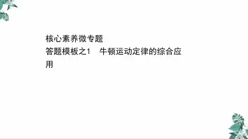 高考物理二轮复习PPT课件_牛顿运动定律的综合应用