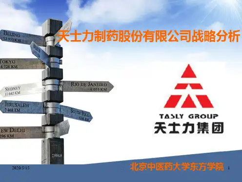 天士力企业战略分析PPT课件