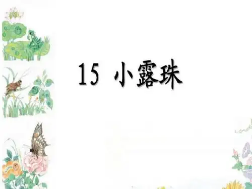 15、小露珠(完美版)