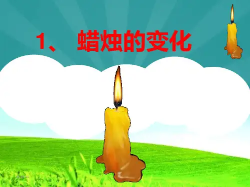 最新版本31 蜡烛的变化ppt课件六年级科学上册苏教版