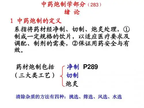 中药炮制学