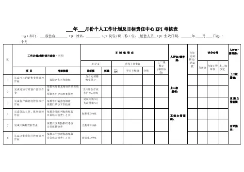 销售人员考核表文档 (3)