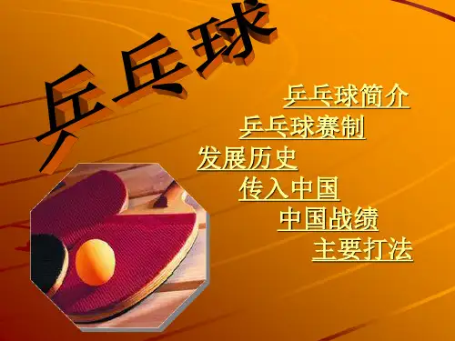 ppt乒乓球