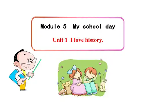 外研版七年级上册英语精品教学课件 Module 5 Unit 1 
