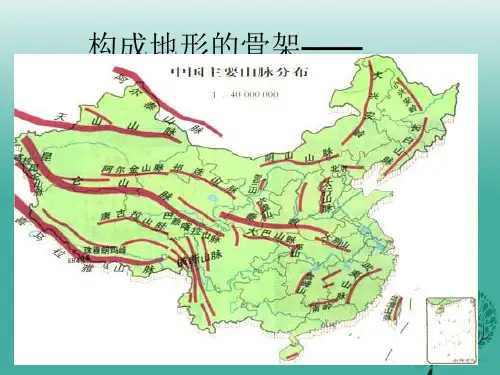 八年级地理上册中国的地形课件湘教版