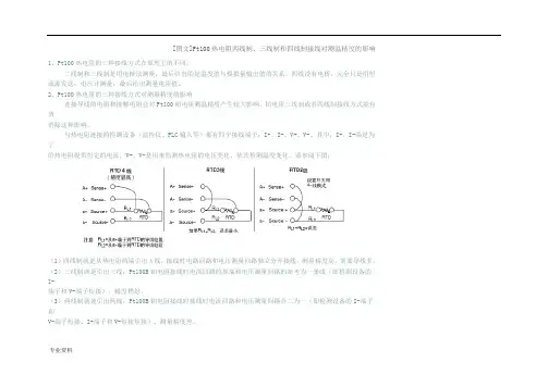 Pt100热电阻两线制、三线制和四线制接线对测温精度的影响