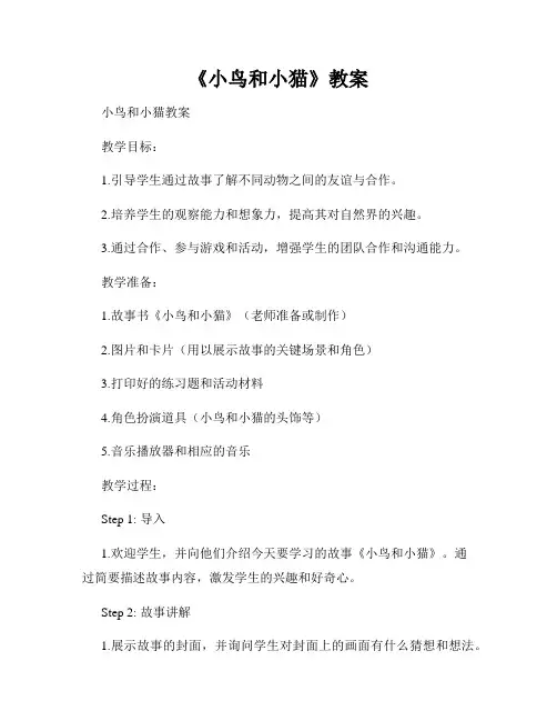 《小鸟和小猫》教案